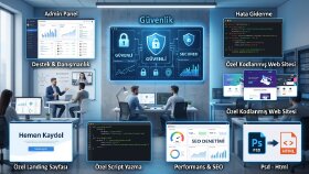 özel kodlanmış web sitesi ve yönetim paneli geliştiririm