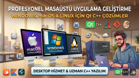 Qt/C++ ile masaüstü uygulama geliştiriyorum