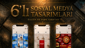 6'lı sosyal medya tasarımı ile fark yaratmanızı sağlarım