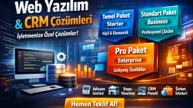 işletmenize özel web yazılım ve otomasyon yaparım