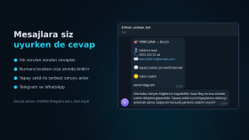 Burçin Telegram Botu – Anında Talep Bildirimi