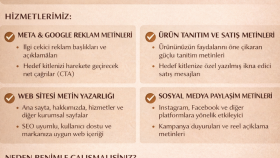 satış için yaratıcı ve ikna edici metinler yazarım