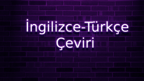 Türkçe-İngilizce çeviri yapıyorum