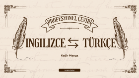 İngilizce / Türkçe kaliteli çeviri yaparım
