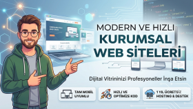 modern ve hızlı kurumsal web siteleri geliştiriyorum