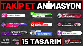 sosyal medya takip et animasyonları hazırlarım