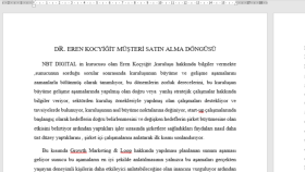 Deşifre ve Yazıya Aktarım