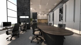 3 Katlı Sürdürülebilir Ofis Konsepti