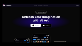 Imagine AI App Landing 