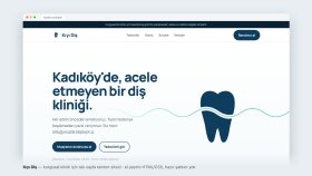 Kıyı Diş · Klinik tanıtım sitesi