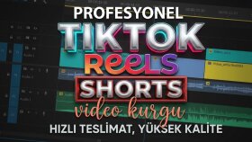 TikTok, Reels ve Shorts kanalınız için video editleyebilirim