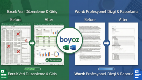 Hızlı Excel Veri Girişi, Düzenleme ve Word Dizgi İşlemleri