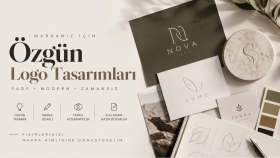 markanız için özgün logolar tasarlıyorum