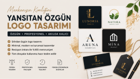 markanıza özel, özgün ve profesyonel logolar tasarlarım