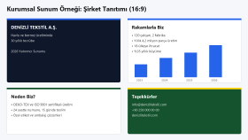 Tekstil Firması - Yatırımcı Tanıtım Sunumu (PowerPoint)