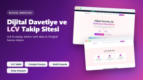 dijital davetiye ve LCV takip sitesi geliştiririm