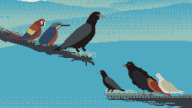 41 Farklı 32x32 Pixel Art Kuş Tasarımı
