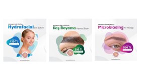 Güzellik Merkezi Sosyal Medya Tasarımı