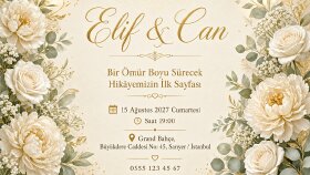 kişiye özel QR kodlu davetiye ve hatıra kartı tasarlarım