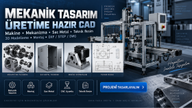 makine & makine parçalarınızı üretime hazır tasarlayabilirim
