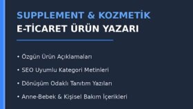 e-ticaret siteleriniz ve bloglarınız için içerik yazarım