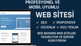 modern ve mobil uyumlu web sitesi tasarlarım