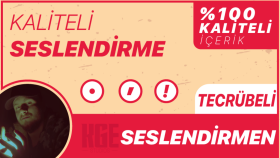 sizler için kaliteli seslendirmeler yapabilirim