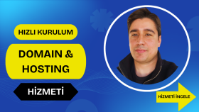 domain ve hosting kurulumunuzu eksiksiz şekilde yaparım