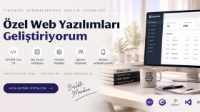 ASP.NET Core ile özel web yazılımları geliştiriyorum