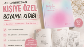 fotoğraflarınızdan kişiye özel boyama kitabı tasarlarım