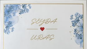Şeyda & Uras – Minimalist ve Zarif Düğün Davetiyesi Tasarımı