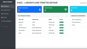KAEÜ - Laburatuvar Sistemi