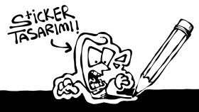 sticker tasarımı yaparım