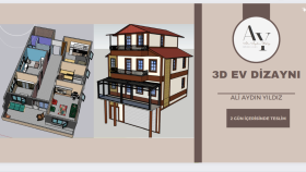 3d bina çizimi  ve kat dizaynı yaparım
