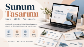 sunumlarınızı sade ve etkili şekilde hazırlarım