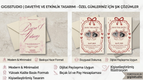 sizin için hayallerinizdeki davetiyeyi tasarlayabilirim