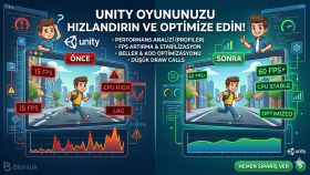 unity oyununuz için performans optimizasyonu yaparım