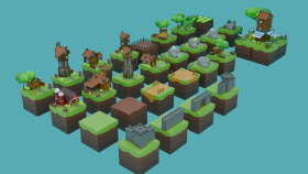 Low Poly Sitilize bina tasarımları 
