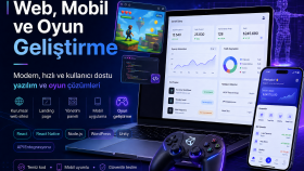  2D ve 3D mobil oyun geliştiririm