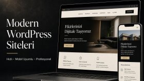 modern WordPress web sitesi kurarım
