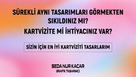 sizin için profesyonel kartvizit tasarımları yaparım