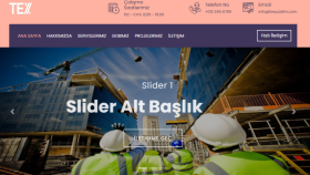 İnşaat Sektörü HTML Site Tasarımı