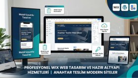 Wix ve Hazır Altyapılı Profesyonel Web Tasarım