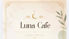 Elit kafe menü tasarımı 