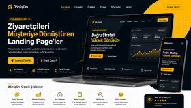 dönüşüm odaklı landing page tasarlarım