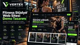 Vertex Fit Stüdyo – Üyelik Odaklı Spor Salonu Web Sitesi