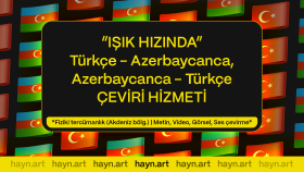 Türkçe-Azerbaycanca ve Azerbaycanca-Türkçe çeviri yapıyorum