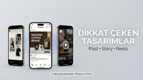 instagram için post reels ve story içerikleri hazırlıyorum