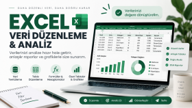 Excel verilerinizi düzenler, analiz eder ve raporlarım