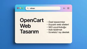 opencart ile satış odaklı web siteleri tasarlıyorum